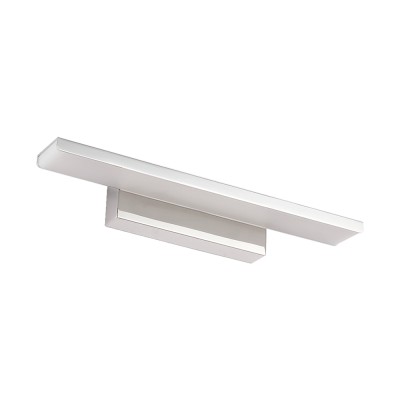VIROS Nástěnné svítidlo k obrazu, těleso kov, povrch chrom, difuzor plast opál, LED 24W,  teplá 3500K, 1200lm, 230V, IP20, tř.2. rozměry 610x50mm, svítí dolů.
