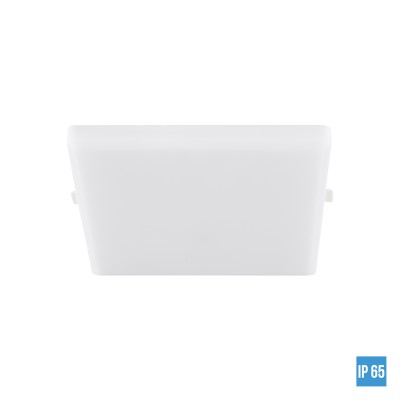 NIKO SQ Stropní vestavné svítidlo čtvercové, těleso hliník, povrch bílá, difuzor opál, LED 20W, neutrální 4000K, 2500lm, 230V, IP65, tř.2, rozměry 170x170xx37mm.