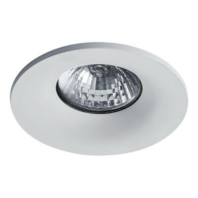 NUTRI Vestavné bodové svítidlo, těleso hliník, povrch bílá, pro žárovku 1x50W, GU10, 230V, IP20, tř.1, rozměry d=90mm.