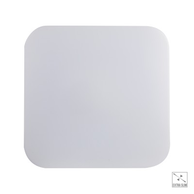 LUCI SQ Stropní přisazené, kruhové svítidlo, těleso kov, povrch bílá, difuzor plast opál, LED 36W, neutrální 4000K, 4000lm, Ra80, 230V, IP20, tř.1, rozměry 430x430x70mm.