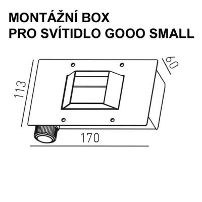 GOOD AC Montážní box pro instalaci vestavných svítidel do stěny.