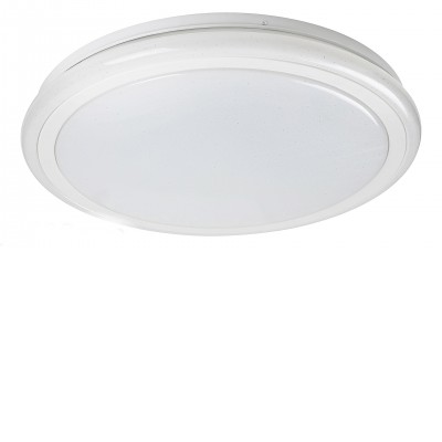 HELLBER STROPNÍ SVÍTIDLO LED 32W/42W Stropní svítidlo, těleso kov, povrch bílá, difuzor plast, LED 32W/2400lm, 42W/3400lm, efekt hvězdné oblohy, CCT, teplá 3000K, neutrální 4000K, denní 6500K, RGB, 230V, IP20, tř.1. rozměry d=400/600mm.