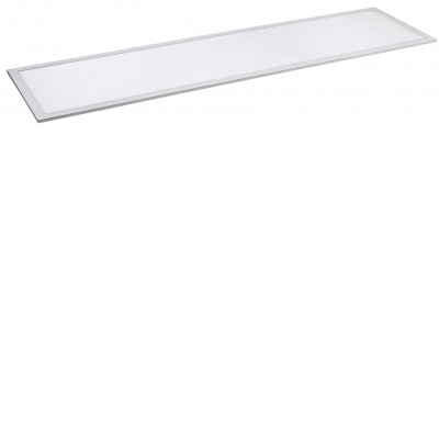 PANNUM S 40W VÝPRODEJ Stropní přisazené svítidlo, tvar obdélník, těleso kov, povrch bílá, difuzor plast opál, LED 40W, 4200lm, neutrální 4000K, 230V, IP20, tř.1. rozměry 295x1195x50mm.