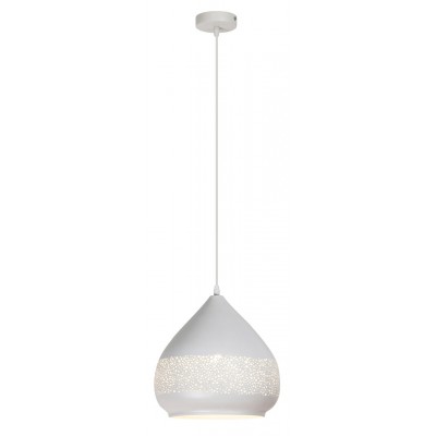 ANETUM 1x40W E27 Závěsné svítidlo, těleso kov, povrch bílá, pro žárovku 1x40W, E27, 230V, IP20, d=270mm vč závěs kabelu l=1100mm, lze zkrátit.