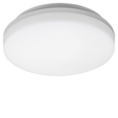 RACEMOS 18W/24W, CCT, IP54 Stropní přisazené svítidlo, kruhové, těleso plast bílá, difuzor plast opál, LED 18W/1800lm, 24W/2400lm, nastav teplota přepínačem CCT teplá 3000K, neutr 4000K, denní 6000K, 230V, do koupelny IP54, tř.2, rozměry dle typu.