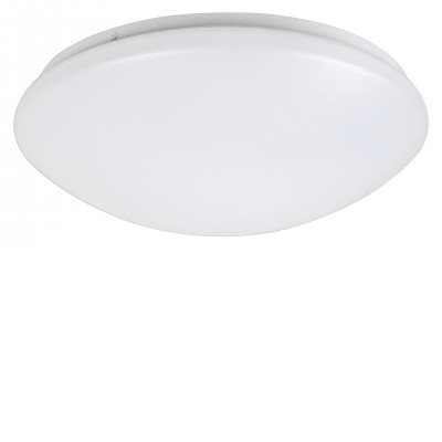 SESTO R VÝPRODEJ Stropní svítidlo, kov, bílá, difusor plast opál, LED 16W, 1150lm, dálk ovl. nast teplota CCT teplá 3000K - denní 6500K, Ra80, + RGB, 230V, IP20, rozměry d=300mm, dálk ovl SAMOS