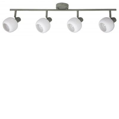 CENTAURE 4x40W, E14 Stropní svítidlo, těleso kov, povrch zelená, stínítko sklo opál, pro žárovku 4x40W, E14, 230V, IP20, tř.1, rozměry 760x180mm.