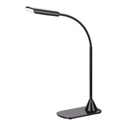 SPEZIA stolní lampa černá VÝPRODEJ Stolní lampa, těleso kov, povrch černá, difuzor plast, LED 6W, 350lm, neutrální 4500K, 230V, IP20, tř.1. rozměry l=155mm, h=400mm, vypínač na tělese.