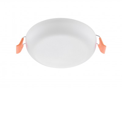 CORIANDRO R 18W, IP65/IP20 Stropní vestavné svítidlo, kruhové, těleso kov, povrch bílá, difuzor plast opál, LED 18W, neutrální 4000K, 1890lm, 230lm, 230V, do koupelny IP65/IP20, tř.2, rozměr d=175mm.