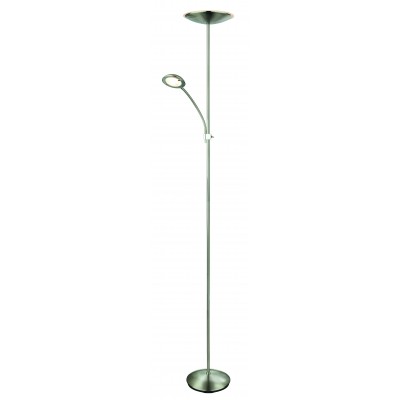 MODENA STOJAÍC lampa Stojací lampa, dvě svítidla, flexi rameno, LED 5W, 400lm, těleso kov, povrch chrom, difuzor plast, LED 18W, 1400lm, 230V, teplá 3000K, IP20, tř.1. rozměry d=250mm, h=1820mm, vypínač na kabelu