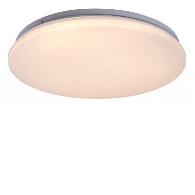 GALEOD R 24W Stropní svítidlo, těleso kov, povrch bílá, difuzor plast opál, LED 24W, teplá 3000K, 1850lm, 230V, IP20, tř.1, rozměry d=375mm, h=55mm.