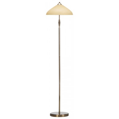 MYRCIA TL 1x60W, E27 Stojací lampa, těleso kov, povrch bronz, stínítko sklo krémová, pro žárovku 1x60W, E27, 230V, IP20, tř.2, rozměry d=400mm, h=1660mm.