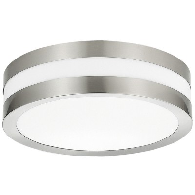 SURT CIRCLE  2x11W E27 Stropní svítidlo,základna kov, povrch chrom lesk, difuzor plast opál, pro žárovku 2x11W, E27, 230V, do koupelny IP44, tř.1. rozměry d=285mm, h=85mm