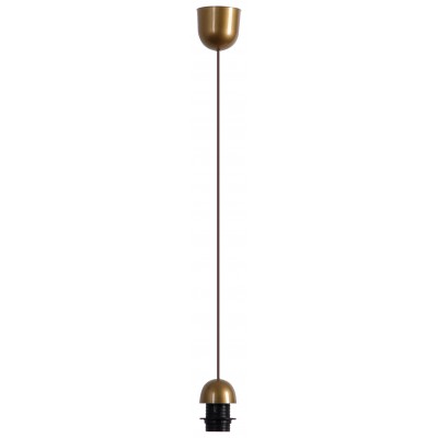 LIPON závěsný kabel s objímkou BRONZ Závěsný kabel s objímkou, těleso plast, povrch bronz, pro žárovku 1x60W, E27, 230V, IP20, tř.1. rozměry závěsný kabel h=800mm, lze zkrátit