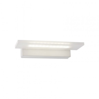 DONNY LED IP21 Nástěnné svítidlo, těleso kov, povrch bílá mat, difuzor plast opál, LED 6W, neutrální 4000K, 655lm, Ra80, 230V, do koupelny IP21, tř.1, rozměry 250x45x102mm