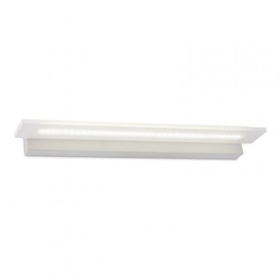 DONNY LED IP21 Nástěnné svítidlo, těleso kov, povrch bílá mat, difuzor plast opál, LED 18W, neutrální 4000K, 1886lm, Ra80, 230V, do koupelny IP21, tř.1, rozměry 580x45x102mm