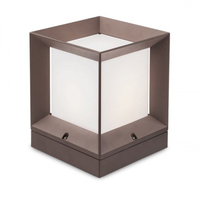 ZNIMET 1X23W E27 IP54 Sloupkové venkovní svítidlo, těleso hliník, difuzor plast opál, pro žárovku 1x20W, E27, 230V, IP54, tř.1. rozěry 220x220x270mm