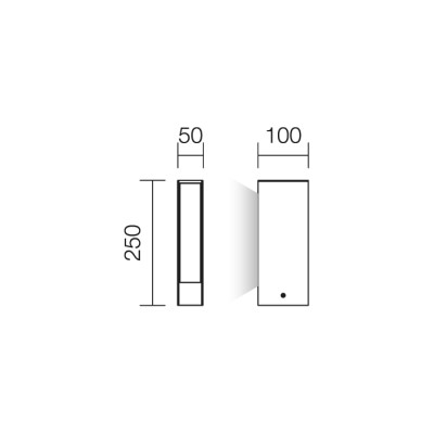 ZANY single, LED 6W, IP65 Venkovní sloupkové svítidlo, těleso hliník, povrch hnědá rusty, difuzor plast opál, LED 6W, 330lm, teplá 3000K, 230V, IP54, tř.1, rozměry h=250mm, 50x100mm, single