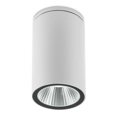 TUBU C, LED 1x3W, IP65 Stropní přisazené venkovní svítidlo, těleso kov, povrch bílá mat/tmavě šedá/hnědá, kryt sklo, LED 3W, 360lm, teplá 3000K, Ra82, 230V, IP65, tř.1, rozměry d=60mm, h=105mm.