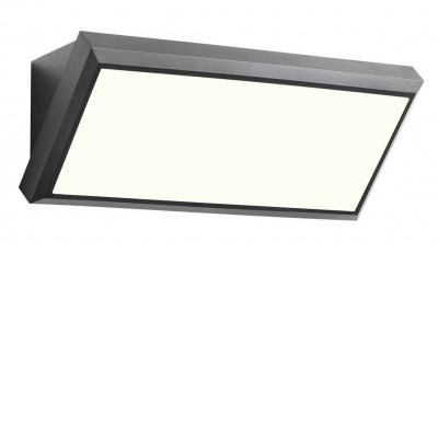 ALLINGE, LED 12W, 21W, IP65 Nástěnné venkovní svítidlo, těleso plast, povrch černá antracit, difuzor plast opál, LED 12W/1290lm, 21W/2205lm, teplá 3000K, 230V, IP65, Ra80, tř.1. rozměry dle typu.