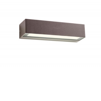 ROSI WD, 16W, IP65 Nástěnné venkovní svítidlo, těleso hliník, povrch hnědá rez, LED 16W, 1391/928lm, teplá 3000K, Ra80, 230V, IP65, rozměry 500x66x76mm, svítí dolů