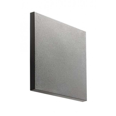 CANTHAR SQ 8W, IP65 Nástěnné venkovní svítidlo, nepřímé svícení, těleso plast tmavě šedá, dif plast opál, LED 8W, teplá 3000K, 680lm, 230V, IP65, tř.2, rozměry 150x150x58mm.