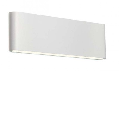 SARKA, LED 24W, IP54 Nástěnné venkovní svítidlo, těleso hliník, povrch bílá mat, difuzor plast opál, LED 24W, teplá 3000K, 1250lm, Ra80, 230V, IP54, tř.1, rozměry 280x90x35mm, svítí nahoru/dolů.