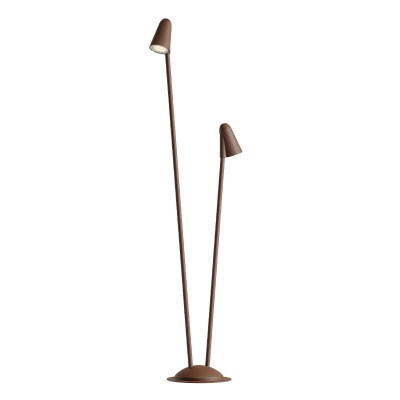 BELON FL 13,8W Sloupkové svítidlo, pro osvětlení záhonů s bodcem, těleso hliník, barva hnědá, krycí sklo čiré, LED 13,8W, 1185lm,  teplá 2700K, Ra80, 230V, IP65, tř.1, rozměry d=200mm, h=800+1000mm, svítí dolů.