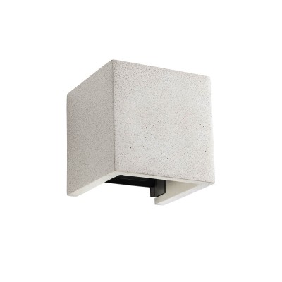 PERIHEL WL 2x6W IP54 Nástěnné venkovní svítidlo, těleso beton, povrch slonová kost, LED 2x6W, 774lm, teplá 3000K, vyzař. úhel 0°/90°, Ra80, 230V, IP54, tř.1, rozměry 120x120x112mm, svítí nahoru/dolů.