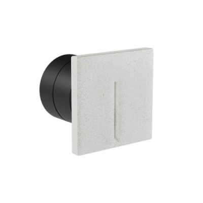 HOKU WL I 2,5W IP65 Vestavné venkovní svítidlo do stěny, těleso beton, povrch slonová kost, LED 2,5W, 20lm, teplá 2700K, vyzař. úhel 40°, Ra90, 230V, IP65, rozměry 100x100x90mm, svítí dolů.