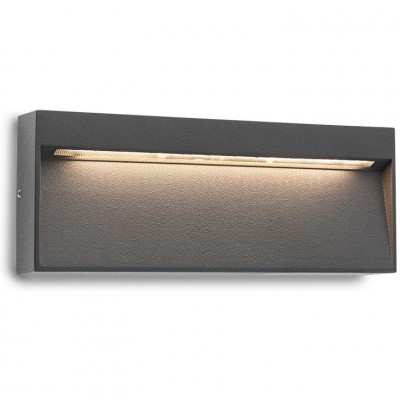 GASBO LED 6W IP54 OBDELNÍK Nástěnné, venkovní svítidlo, těleso hliník, povrch šedočerná, nebo bílá, difuzor sklo mat, LED 6W, teplá bílá 3000K, 320lm/cca 15W žár., Ra80, vyzař. úhel 120°, 230V, IP54, tř.1, 200x80x32mm, svítí dolů