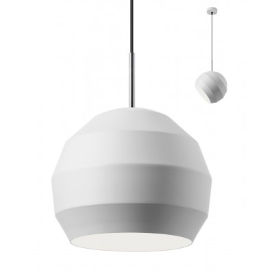 ALUM závěsné 1x42W E27 Závěsné stropní svítidlo, těleso kov, bílá mat, komínek bílá mat, pro žárovku 1x42W E27, 230V, IP20, tř.2, rozměr stínítka 250x220mm, vč. závěsného kabelu l=1485mm, lze zkrátit