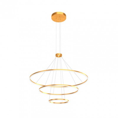 CIRCULUM M 151W DALI Závěsné svítidlo, mezikruží, těleso hliník/kov, povrch bronz, difuzor plast opál, LED 150W, 9645/7156lm, teplá 3000K, Ra80, stmív. DALI, 230V, IP20, rozměry d=1200, vč.záv.kab. h=1700mm,lze zkrátit