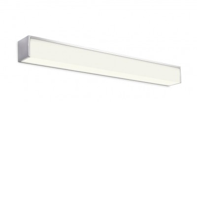 LEA, 17W, IP44 Nástěnné svítidlo nad zrcadlo,  těleso kov, povrch chrom, difuzor plast opál, LED 17W, 1904/1343lm neutrální 4000K, Ra90, 230V, IP44, rozměry 600x60x80mm