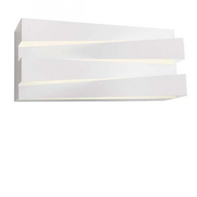 MOLIS 26W Nástěnné svítidlo, základna kov, povrch bílá mat, dif plast opál, LED 26W, teplá 3000K, 2111lm, Ra90, 230V, IP20, tř.1, rozměry 280x123x90mm, svítí nahoru/dolů.