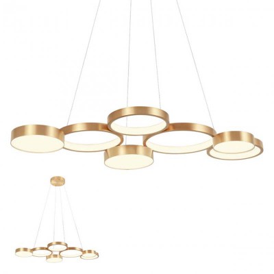 CUNEI HL II 65W Závěsné svítidlo, těleso kov a hliník, povrch bronz, dif plast opál, 65W, teplá 3000K, 4137lm, stmív. ve 3 krocích, Ra90, 230V, IP20, tř.1, 1030x520x70mm, vč. závěs lanka l=1500mm, lze zkrátit.