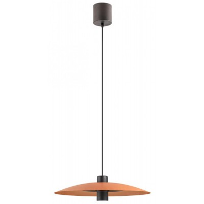 ONODI HL 6W Závěsné svítidlo, těleso kov, povrch hliněná, dif plast opál, LED 6W+5W, teplá 3000K, 490lm, Ra90, 230V, IP20, tř.1, rozměry d=350mm, h=91mm, vč závěs kabelu l=1500mm, lze zkrátit.