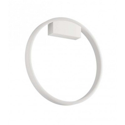 CLYPE RI 37W Nástěnné svítidlo, nepřímé svícení, těleso hliník a kov, povrch bílá mat, dif plast opál, LED 37W, neutrální 4000K, 2516lm, stmív. STEP, Ra80, 230V, IP20, tř.1, rozměry d=600mm, h=50mm.