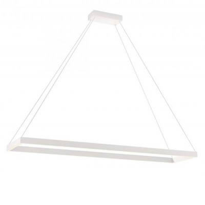 CLYPE RC HL 50W Závěsné svítidlo, těleso kov, povrch bílá mat, LED 50W, teplá 3000K, 3250lm, stmív. STEP, Ra80, 230V, IP20, tř.1, rozměry 300x1200mm, vč závěs lanka l=2000mm, lze zkrátit.