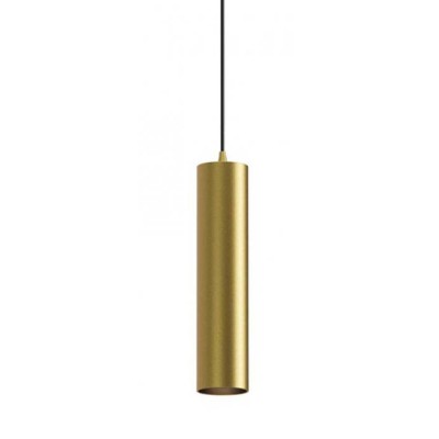 MUSCA HL 1x7W, GU10 Závěsné svítidlo, těleso kov, povrch zlatá mat, pro žárovku 1x7W, GU10, 230V, IP20, tř.1, rozměry d=68mm, h=500mm, vč. závěs kabelu l=1200mm, lze zkrátit.