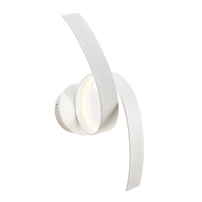 BRUGE WL 11W Nástěnné svítidlo, základna hliník, povrch bílá, dif plast opál, LED 11W, 770lm, teplá 3000K, Ra80, 230V, IP20, tř.2, rozměry 400x185mm.