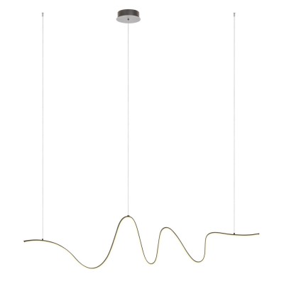 BRUGE 34W/68W, STEP Závěsné svítidlo, základna hliník, povrch bílá/zlatá mat/černá, dif plast opál, LED 34W/2380lm, 68W/4760lm, teplá 3000K, stmív. STEP, 230V, IP20, tř.2, rozměry dle typu.