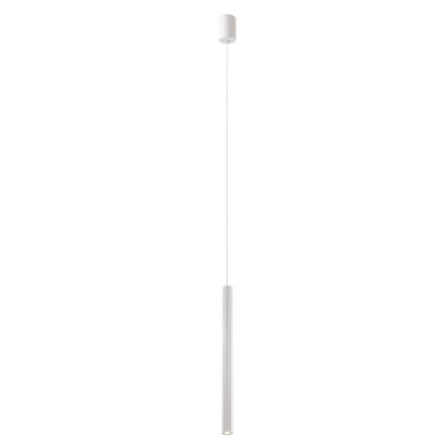 STRATU HL 8W Závěsné bodové svítidlo, základna hliník, povrch bílá, LED 8W, 408lm, teplá 3000K, Ra90, 230V, IP20, rozměry d=26mm, h=500mm, vč. závěs. kabelu l=1500mm, lze zkrátit.