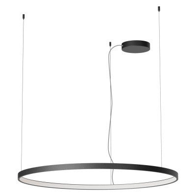 LEVERI HL R 40W/58W/75W DALI/TRIAC CCT Závěsné svítidlo, těleso hliník, povrch bílá/černá/stříbrno-kávová/kouřový nikl, LED 40W/58W/75W, přepín. CCT teplá 2700K-neutr 4000K, stmív. DALI/TRIAC dle typu, Ra90, 230V, IP20, tř.1, rozměry dle typu.