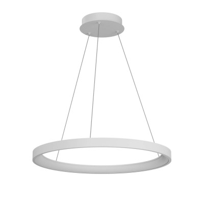 VENOSA HL 60W, STEP, CCT Závěsné svítidlo, těleso hliník, povrch bílá, LED 60W, 3755lm-3786lm, přepín. CCT teplá 3000K-neutr 4000K, stmív. STEP, Ra90, 230V, IP20, tř.2, rozměry d=780mm, vč závěs lanka l=1500mm, lze zkr.