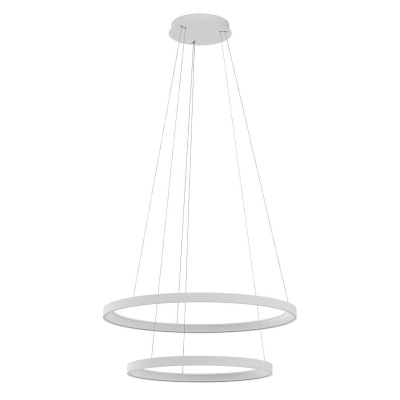 VENOSA HL 110W, STEP, CCT Závěsné svítidlo, těleso hliník, povrch bílá, LED 110W, 6636lm-6654lm, přepín. CCT teplá 3000K-neutr 4000K, stmív. STEP, Ra90, 230V, IP20, tř.2, rozměry 580+780mm, vč. závěs lanka l=1500mm, lze zkr.