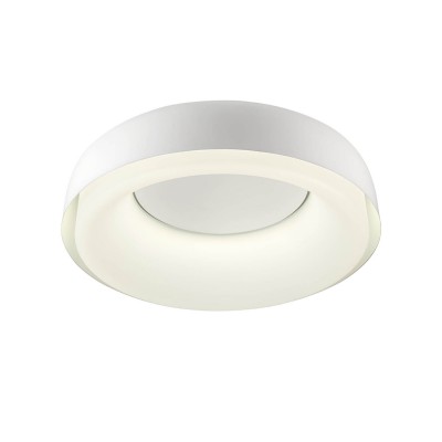 CITERS 40W CCT Stropní přisazené svítidlo, těleso kov, povrch bílá lesk, difuzor plast opál, LED 40W, 2555lm-3098lm, přepín. CCT teplá 2700K neutrální 4000K, denní 6500, Ra90, 230V, IP20. rozměry d=624mm, h=131mm
