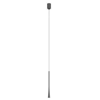 SLIM HL 6,2W Závěsné bodové svítidlo, základna hliník, povrch černá, LED 6,2W, teplá 3000K, 495lm, 230V, IP20, d=32mm, h=600mm, vč. závěs. kabelu l=1500mm, lze zkrátit.