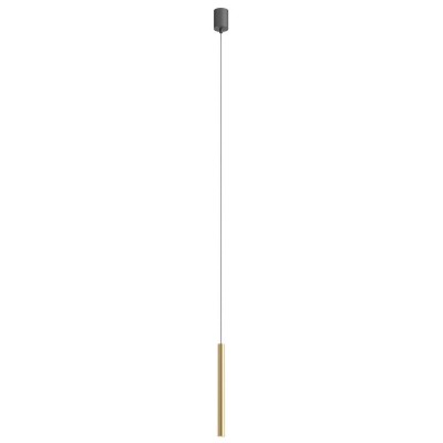 POLU HL 6,2W Závěsné bodové svítidlo, základna hliník, povrch zlatá mat, LED 6,2W, teplá 2700K, 481lm, 230V, IP20, d=25mm, h=350mm, vč. závěs. kabelu l=1500mm, lze zkrátit.