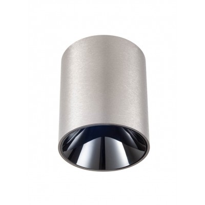 HUCHTE PL 15,5W TRIAC Stropní bodové svítidlo, základna hliník, povrch kouřový nikl, LED 15,5W, teplá 2700K, 986lm, stmív. TRIAC, 230V, IP20, tř.1, rozměry d=90mm, h=110mm.